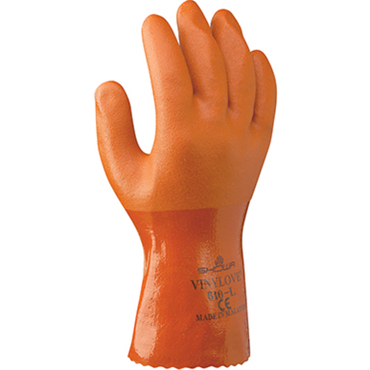 Chemical glove PVC-coated 610